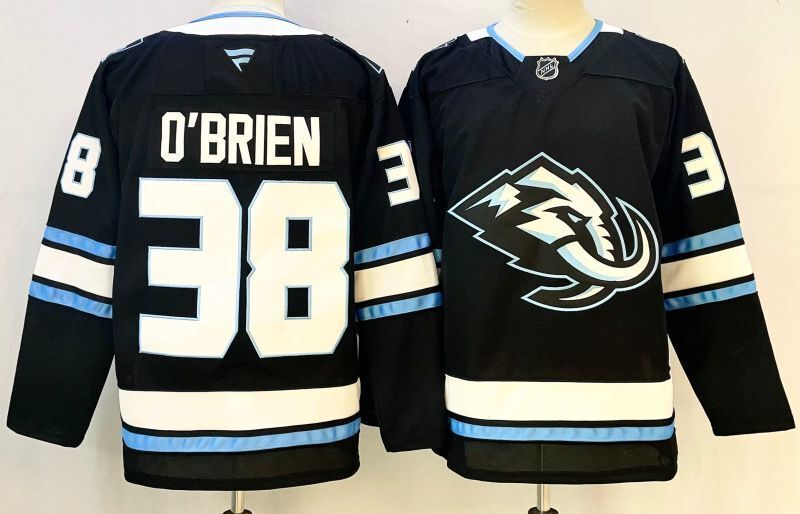 Men's Utah Mammoth Liam O'Brien Fanatics Black Player Jersey