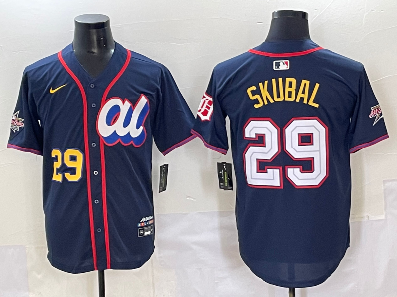Men's American League Tarik Skubal Navy 2025 All-Star Edition Limited Player Jersey