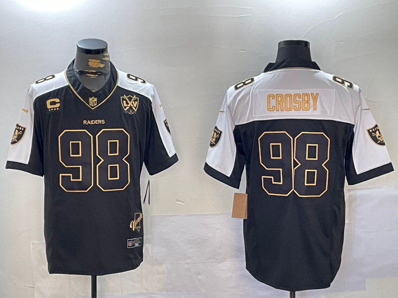 Men's Las Vegas Raiders Maxx Crosby Black Alternate Game Player Jersey