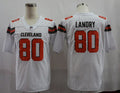 Men's Cleveland Browns Jarvis Landry White Game Player Jersey