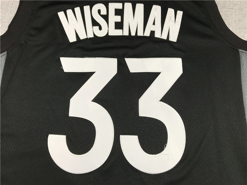 Men's Golden State Warriors James Wiseman Black Swingman Jersey