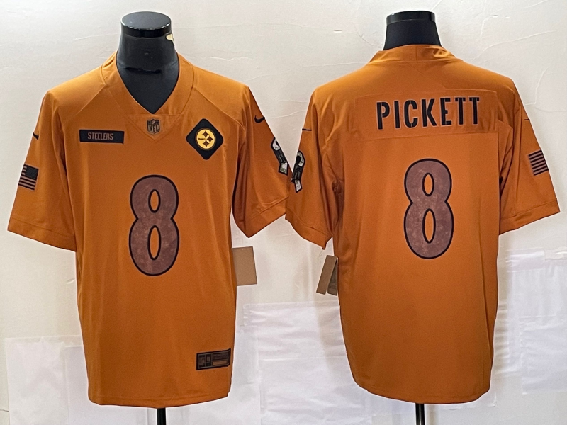 Men's Pittsburgh Steelers Kenny Pickett Brown 2023 Salute To Service Limited Jersey