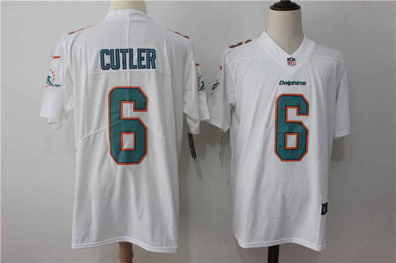Men's Miami Dolphins Jay Cutler White Game Jersey