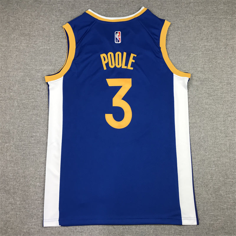 Men's Golden State Warriors Jordan Poole Royal 2022/23 Fast Break Replica Player Jersey - Icon Edition