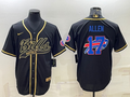 Men's Buffalo Bills Josh Allen Black Game Jersey Joint Edition