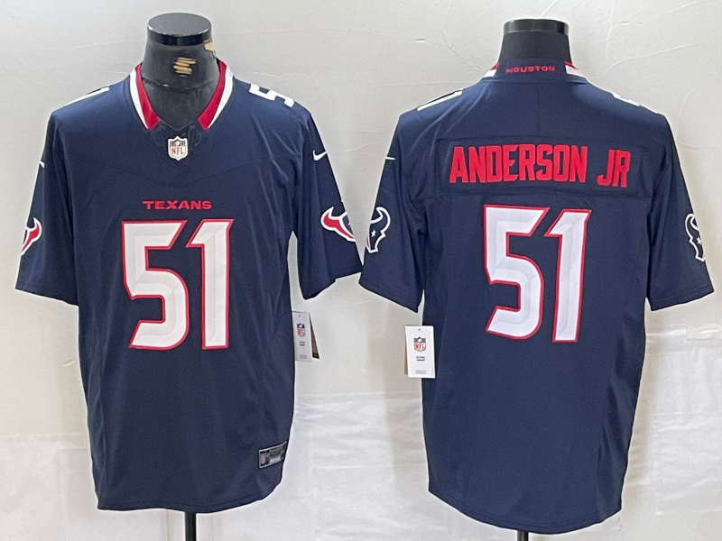 Men's Houston Texans Will Anderson Jr. Navy Game Jersey