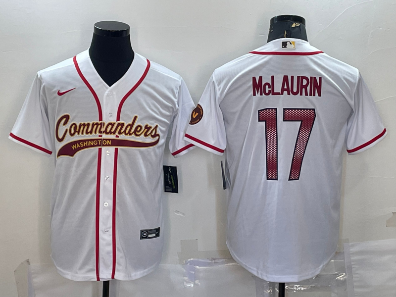 Men's Washington Commanders Terry McLaurin White Game Jersey Joint Edition