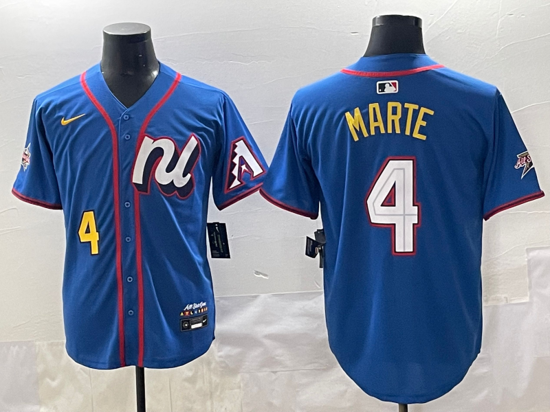 Men's National League Ketel Marte Blue 2025 All-Star Edition Limited Player Jersey