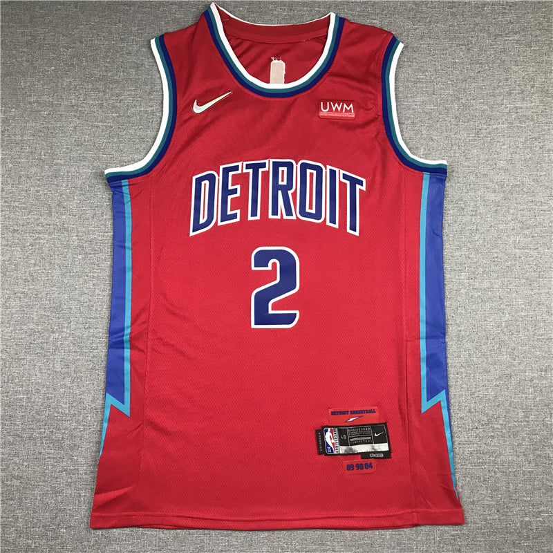 Men's Detroit Pistons Cade Cunningham Red 2021/22 Swingman Jersey - City Edition