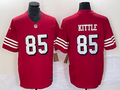 Men's San Francisco 49ers George Kittle Red Vapor Limited Jersey