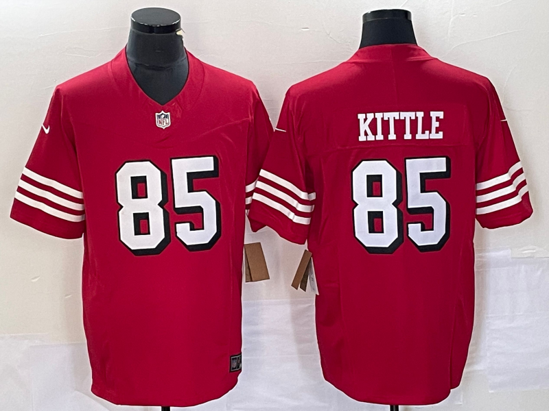 Men's San Francisco 49ers George Kittle Red Vapor Limited Jersey
