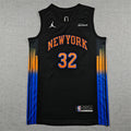 Men's New York Knicks Karl-Anthony Towns Black Swingman Jersey - Statement Edition
