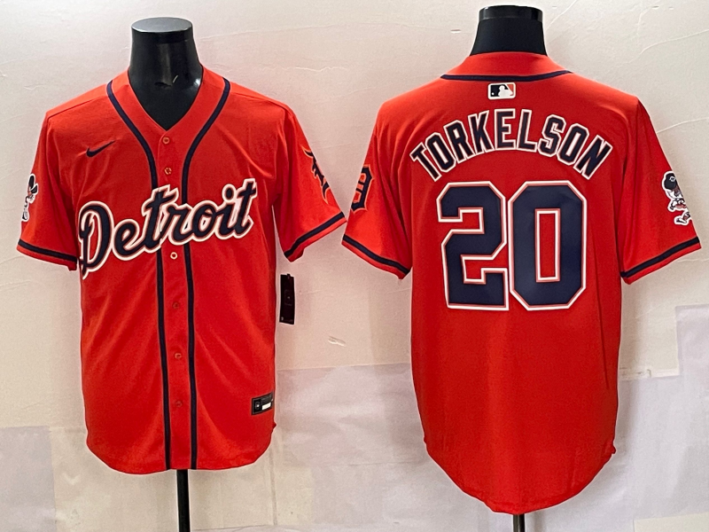 Men's Detroit Tigers Spencer Torkelson Orange Player Jersey