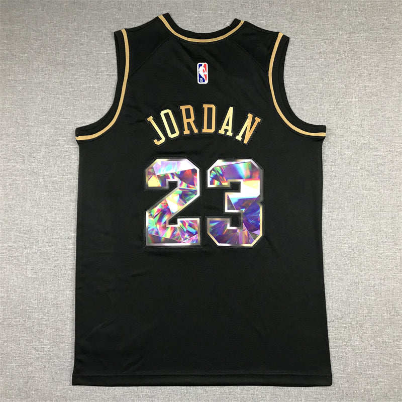 Men's Chicago Bulls Michael Jordan NBA Black Swingman Player Jersey