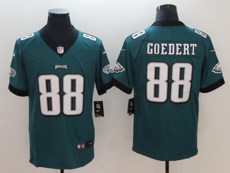 Men's Philadelphia Eagles Dallas Goedert Midnight Green Game Jersey