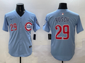 Men's Chicago Cubs Michael Busch Light Blue 2nd Alternate Limited Player Jersey