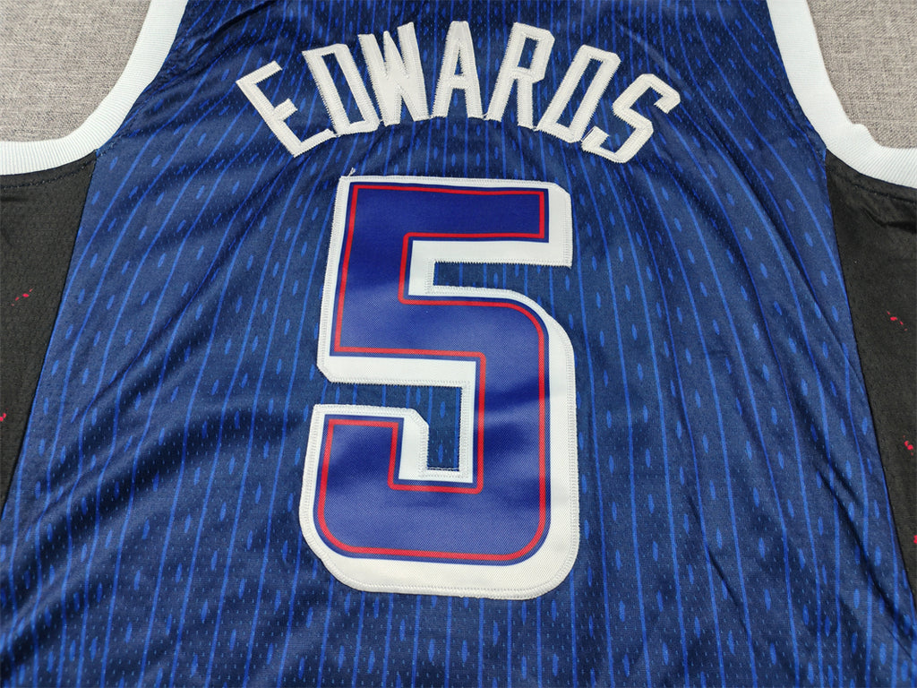 Men's 2024 USA Dream Team Anthony Edwards Navy Authentic Player Jersey