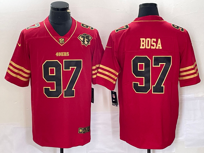 Men's San Francisco 49ers Nick Bosa Scarlet Vapor F.U.S.E. Limited Jersey