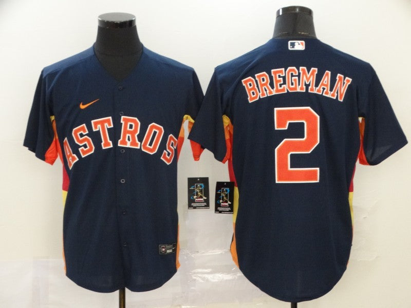 Men's Houston Astros Alex Bregman Navy Replica Baseball Jersey
