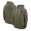 Men's Buffalo Bills Olive 2025 Salute to Service Sideline Standard Issue Dri-FIT Hoodie