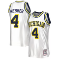 Men's Michigan Wolverines Chris Webber White Team Replica Player Jersey