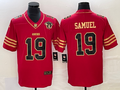 Men's San Francisco 49ers Deebo Samuel Red 75th Anniversary Player Jersey