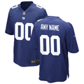 Men's New York Giants Royal Custom Game Jersey