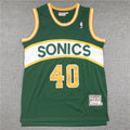 Men's Seattle SuperSonics Shawn Kemp Green Hardwood Classics Swingman Jersey