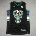 Men's Milwaukee Bucks Giannis Antetokounmpo Black Player Jersey