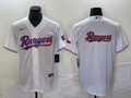 Men's Texas Rangers White Home Replica Player Jersey