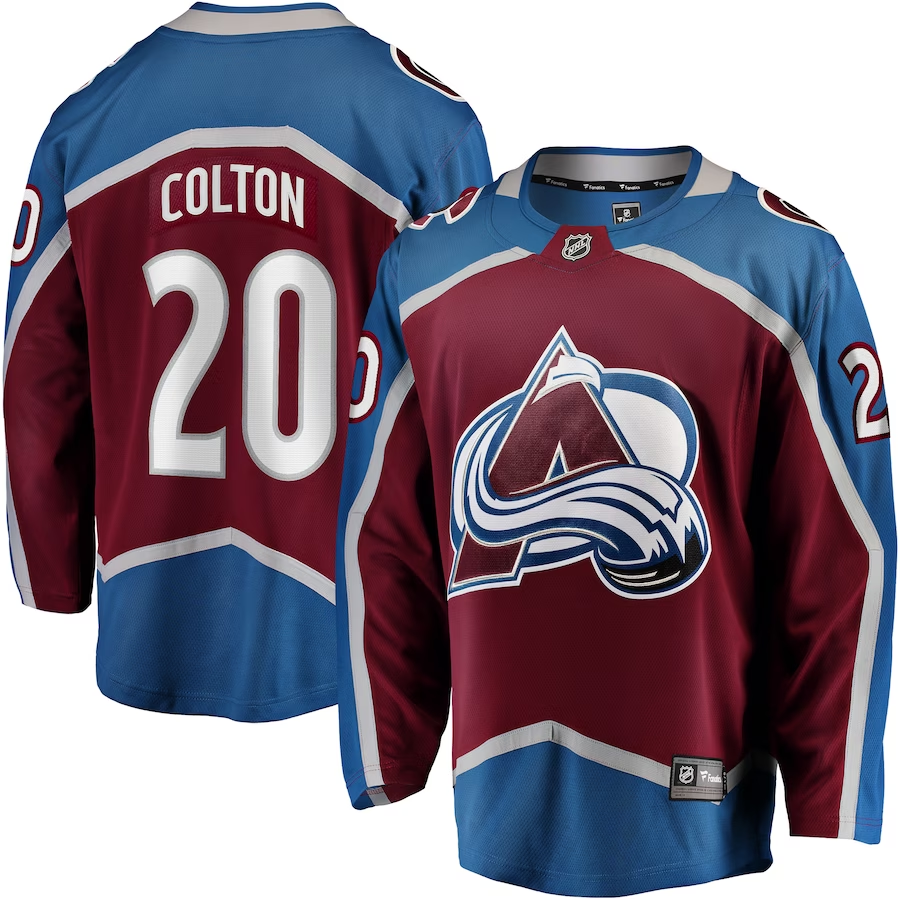 Men's Colorado Avalanche Ross Colton Maroon Home Breakaway Jersey