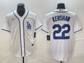 Men's Los Angeles Dodgers Clayton Kershaw White Limited Player Jersey