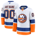 Men's New York Islanders Fanatics White Away Premium Custom Jersey