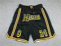 Men's Los Angeles Lakers MAMBA Black Basketball Shorts