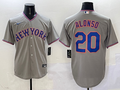 Men's New York Mets Pete Alonso Gray Replica Player Jersey