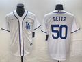 Men's Los Angeles Dodgers Mookie Betts White Limited Player Jersey