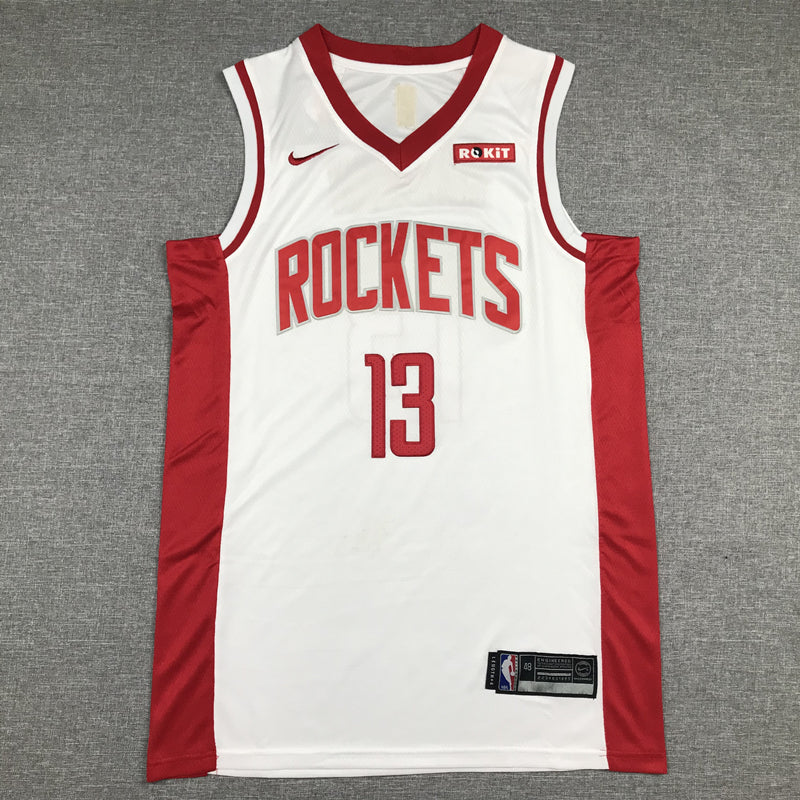 Men's Houston Rockets James Harden NBA White Player Replica Jersey