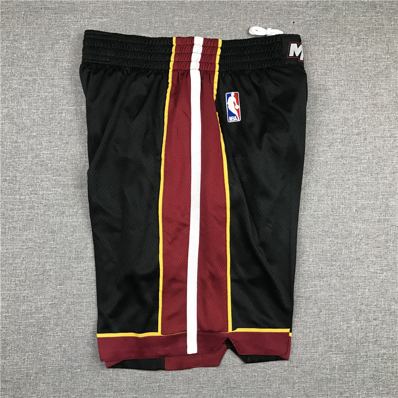 Men's Miami Heat Icon Edition Swingman Performance Shorts BLACK