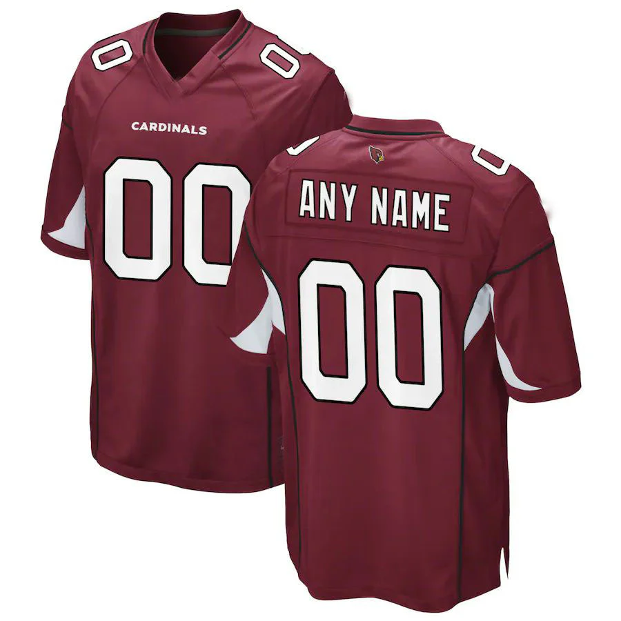 Men's Arizona Cardinals Cardinal Custom Player Jersey
