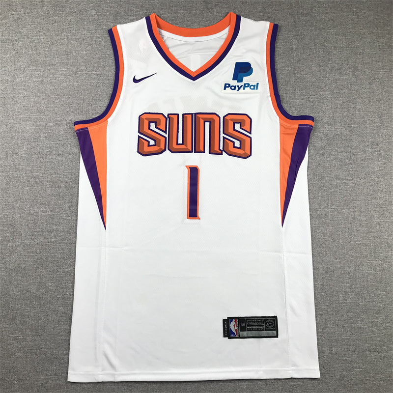 Men's Phoenix Suns Devin Booker White 2022/23 Swingman Jersey - Association Edition