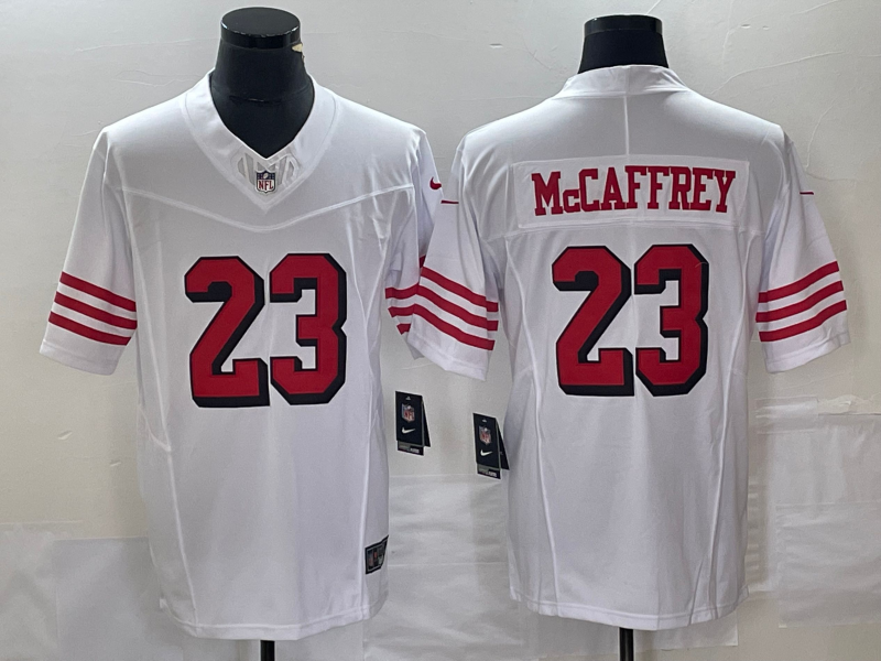 Men's San Francisco 49ers Christian McCaffrey White Game Jersey