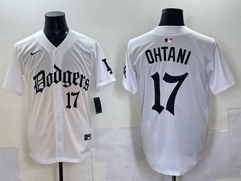 Men's Los Angeles Dodgers Shohei Ohtani White Alternate Game Jersey