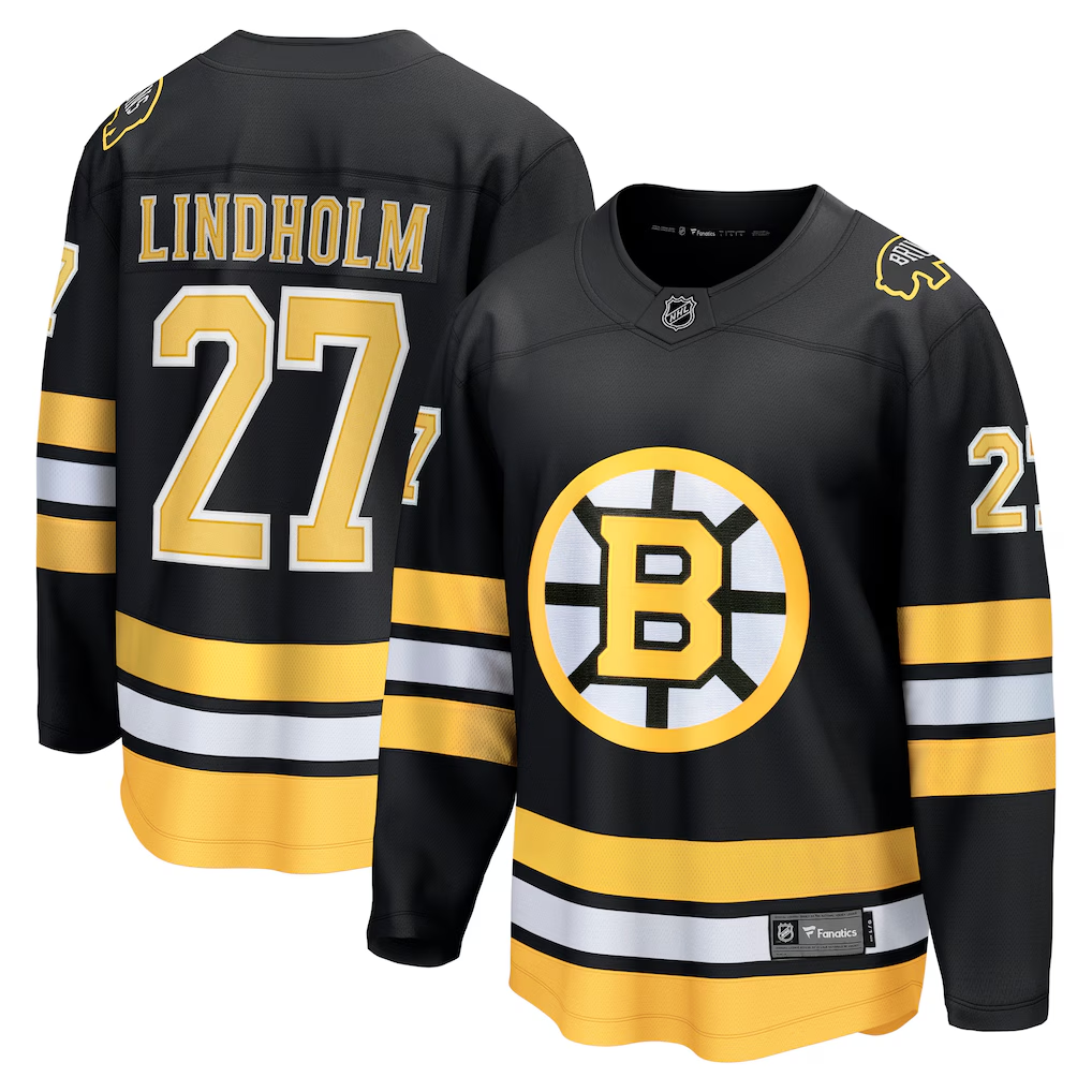 Men's Boston Bruins Hampus Lindholm Fanatics Black Player Jersey