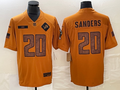 Men's Detroit Lions Barry Sanders Brown 2023 Salute To Service Retired Player Limited Jersey
