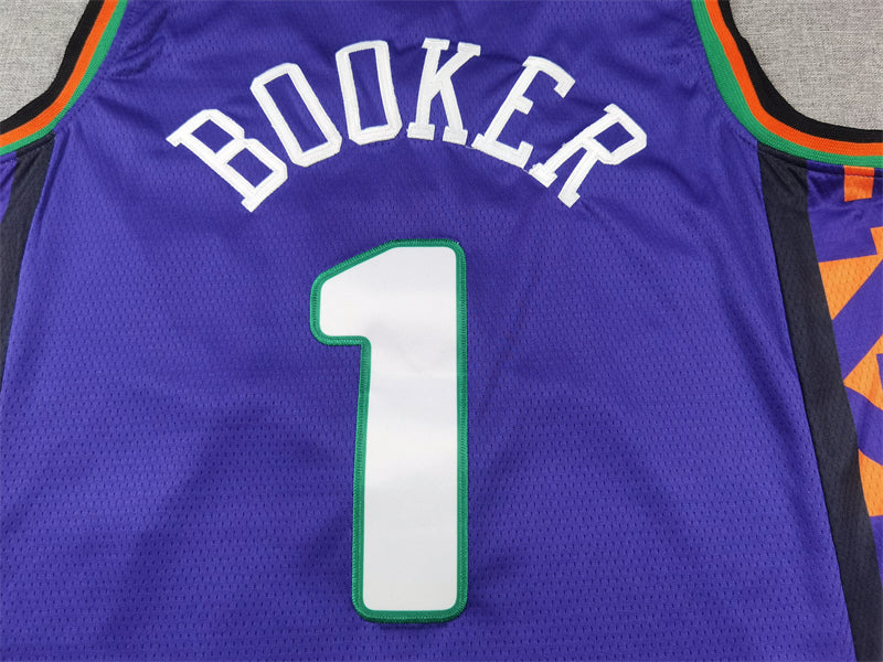 Men's Phoenix Suns Devin Booker Purple 2024/25 Swingman Player Jersey - City Edition