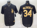 Men's Los Angeles Dodgers Fernando Valenzuela Black Limited Player Jersey