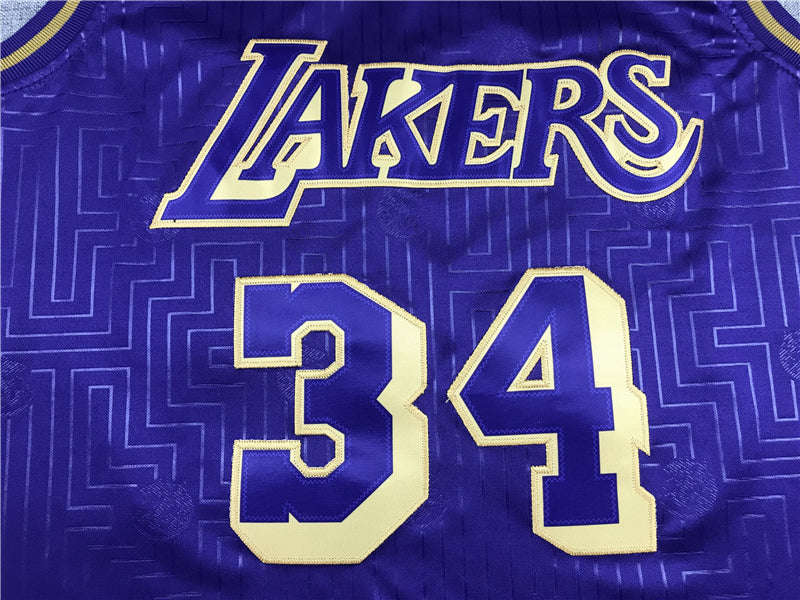 Men's Los Angeles Lakers Shaquille O'Neal Hardwood Classics Swingman Jersey