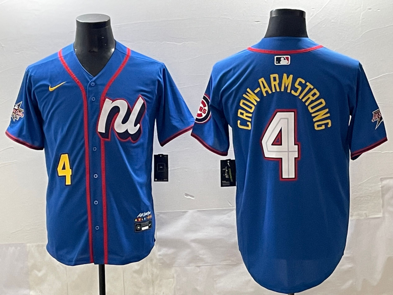 Men's National League Pete Crow-Armstrong Blue 2025 All-Star Edition Limited Player Jersey