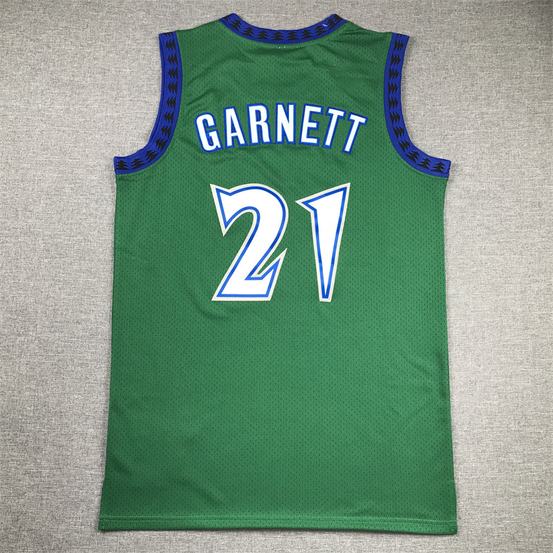 Men's Minnesota Timberwolves Kevin Garnett Green Hardwood Classics Swingman Jersey