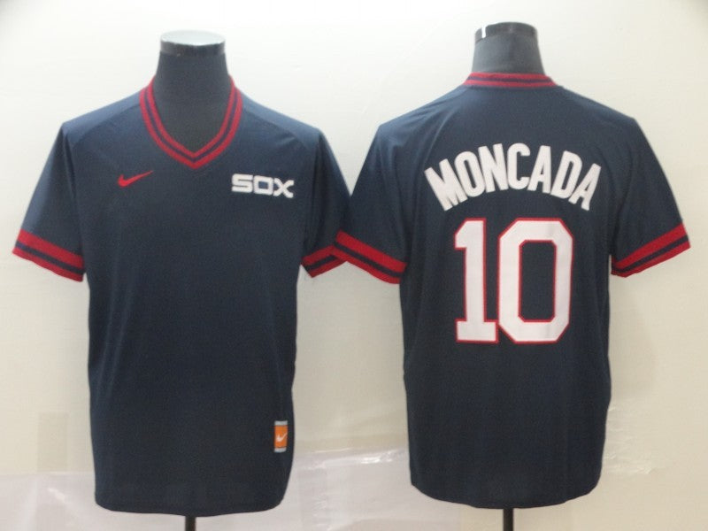 Men's Chicago White Sox Yoan Moncada Navy Replica Baseball Jersey